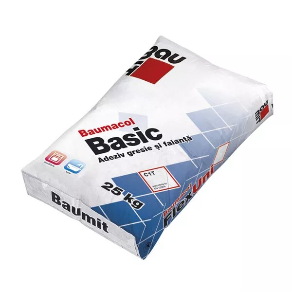 Adeziv-clasa-C1T-Baumacol-Basic-25-kg.webp Adeziv Baumit Basic 25kg 54 saci/palet - imagine 1