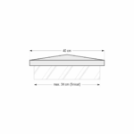 Capac Stalp Gard Roma 40x40-6 Smoke - imagine 2