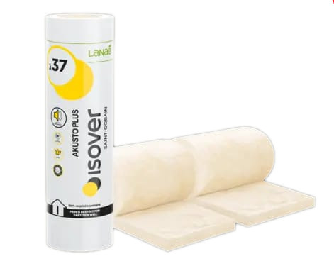isover_akusto_plus.jpeg Vata ISOVER AKUSTO PLUS 10/5-9MP 0,037 - imagine 1